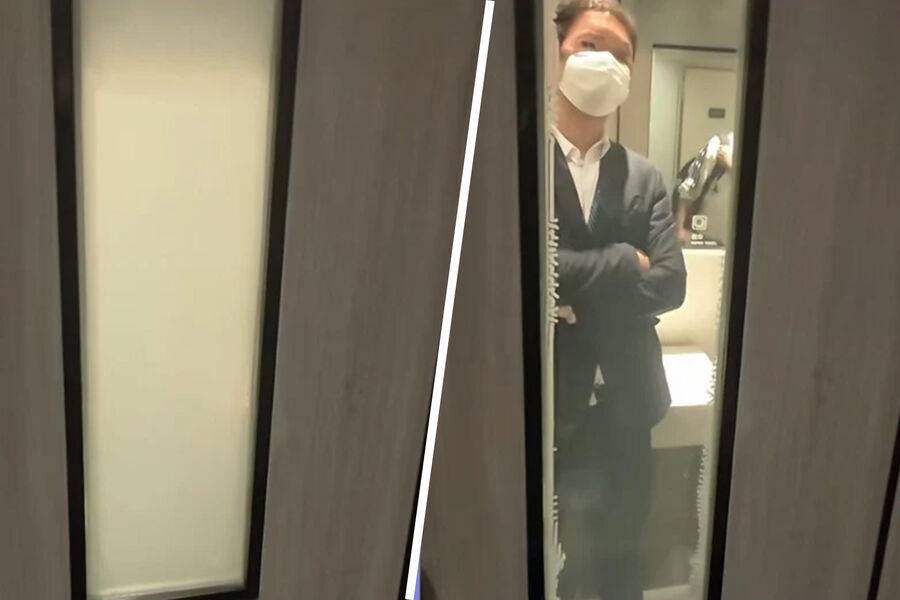 Xitoy savdo markazi hojatxonasida chekuvchilarga qarshi maxsus eshiklar o‘rnatildi